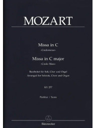 W.A. Mozart: Missa In C Major K.257 - SATB (noty na sborový zpěv, varhany)