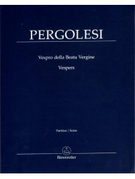 Giovanni Battista Pergolesi: Vespro della Beata Vergine / Marienvesper (noty, partitura)