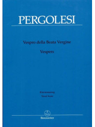 Giovanni Battista Pergolesi: Vespro della Beata Vergine / Marienvesper - SATB (noty na sborový zpěv, klavír)