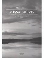 Marten Jansson: Missa brevis E flat minor- SATB (noty na sborový zpěv)