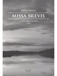 Marten Jansson: Missa brevis E flat minor- SATB (noty na sborový zpěv)