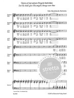 Felix Mendelssohn: Denn er hat seinen Engeln befohlen - SATB (noty na sborový zpěv, klavír)