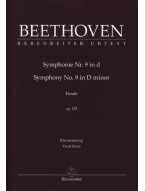 Ludwig van Beethoven: Symphony no. 9 in D minor op. 125- SATB (noty na sborový zpěv, klavír)