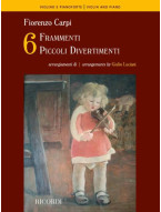 Fiorenzo Carpi: Sei frammenti - Sei piccoli Divertimenti (noty na housle, klavír)