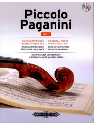 Piccolo Paganini 1 (noty na housle, klavír)(+audio)