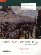 Gabriel Fauré: Complete Songs 1 - High Voice (noty na klavír, zpěv)