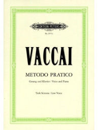 Nicola Vaccai: Metodo Pratico - Low Voice (noty na klavír, zpěv)