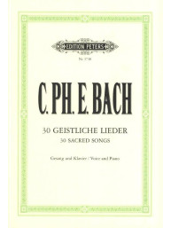 Carl Philipp Emanuel Bach: 30 Sacred Songs (noty na klavír, zpěv)