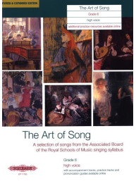The Art of Song Grade 6 - High Voice (noty na klavír, zpěv)