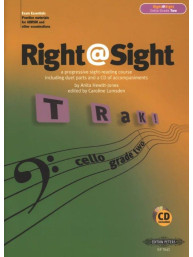 Caroline Lumsden: Right-Sight - Cello, Grade 2 (noty na violoncello, klavír)(+audio)