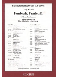 Luigi Denza: Funiculi Funicula - SATB (noty na sborový zpěv, klavír)