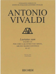 Antonio Vivaldi: Laetatus sum RV 827 (noty, partitura)