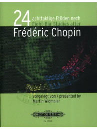 Martin Widmaier: 24 Eight-Bar Studies after Frédéric Chopin (noty na klavír)
