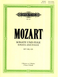 W.A. Mozart: Sonata in D K.448/Fugue In C Minor K.426 (noty na čtyřruční klavír)