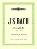 Johann Sebastian Bach: Konzert c-Moll BWV 1060 (noty na čtyřruční klavír)