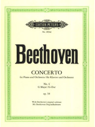 Ludwig van Beethoven: Piano Concerto No. 4 in G Op. 58 (noty na čtyřruční klavír)
