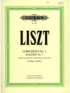 Franz Liszt: Piano Concerto No.1 in E Flat Major (noty na čtyřruční klavír)