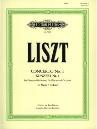 Franz Liszt: Piano Concerto No.1 in E Flat Major (noty na čtyřruční klavír)