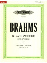 Johannes Brahms: Piano Works 2 - Variations (noty na klavír)