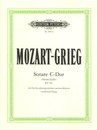 W.A. Mozart: Sonata in C major Sonata facile K545 (noty na čtyřruční klavír)