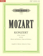 W.A. Mozart: Konzert A-Dur KV 488 (noty na čtyřruční klavír)