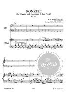 W.A. Mozart: Konzert B-Dur Nr.27 KV 595 (noty na čtyřruční klavír)