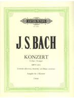 Johann Sebastian Bach: Konzert E-Dur BWV 1053 (noty na čtyřruční klavír)