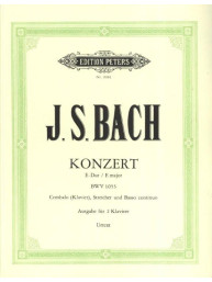 Johann Sebastian Bach: Konzert E-Dur BWV 1053 (noty na čtyřruční klavír)