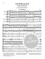 Edvard Grieg: From Holberg's Time op. 40 (noty pro smyčcový soubor, partitura)