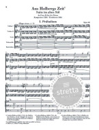 Edvard Grieg: From Holberg's Time op. 40 (noty pro smyčcový soubor, studijní partitura)