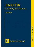 Béla Bartók: String Quartet No. 6 (noty pro smyčcový kvartet, studijní partitura)