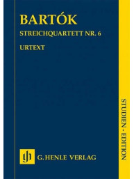 Béla Bartók: String Quartet No. 6 (noty pro smyčcový kvartet, studijní partitura)