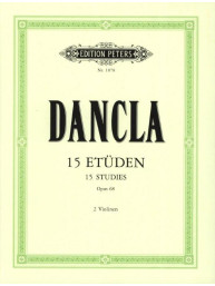 Charles Dancla: 15 Studies Opus 68 (noty na housle)