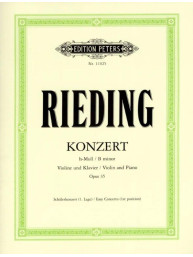 Oscar Rieding: Konzert h-Moll op. 35 (noty na housle, klavír)