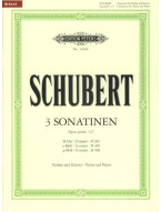 Franz Schubert: Drei Sonatinen op. 137 D 384/385/408 (noty na housle, klavír)
