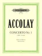 Jean-Baptiste Accolay: Concerto No. 1 A minor (noty na housle, klavír)