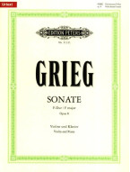 Edvard Grieg: Sonata F major op. 8/1 (noty na housle, klavír)