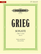 Edvard Grieg: Sonata No. 3 In C Minor, op. 45 (noty na housle, klavír)