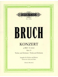 Max Bruch: Concerto No.1 in G minor Op.26 (noty na housle, klavír)