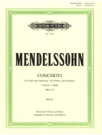 Felix Mendelssohn: Concerto in E minor Op.64 (noty pro housle, klavír)