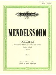 Felix Mendelssohn: Concerto in E minor Op.64 (noty pro housle, klavír)