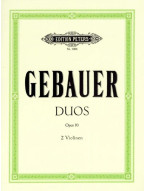 Michel Joseph Gebauer: 12 Easy Duets Op.10 (noty na housle)