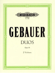 Michel Joseph Gebauer: 12 Easy Duets Op.10 (noty na housle)