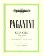 Niccolo Paganini: Konzert Nr. 1 D-Dur op. 6 (noty na housle, klavír)