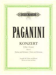 Niccolo Paganini: Konzert Nr. 1 D-Dur op. 6 (noty na housle, klavír)