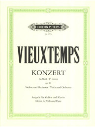 Henri Vieuxtemps: Concerto No.2 in F# minor Op.19 (noty na housle, klavír)