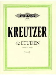 Rodolphe Kreutzer: 42 Studies or Caprices - Single part Violin 2 (noty na housle)