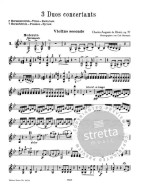 Charles Auguste de Bériot: 3 Duets Op.57 (noty na housle)