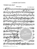 Charles Auguste de Bériot: 12 Easy Short Duets Op.87 (noty na housle)