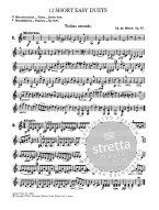 Charles Auguste de Bériot: 12 Easy Short Duets Op.87 (noty na housle)